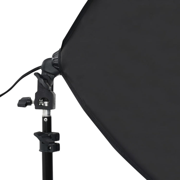 Kit studio foto cu lumini softbox și fundal WALTI