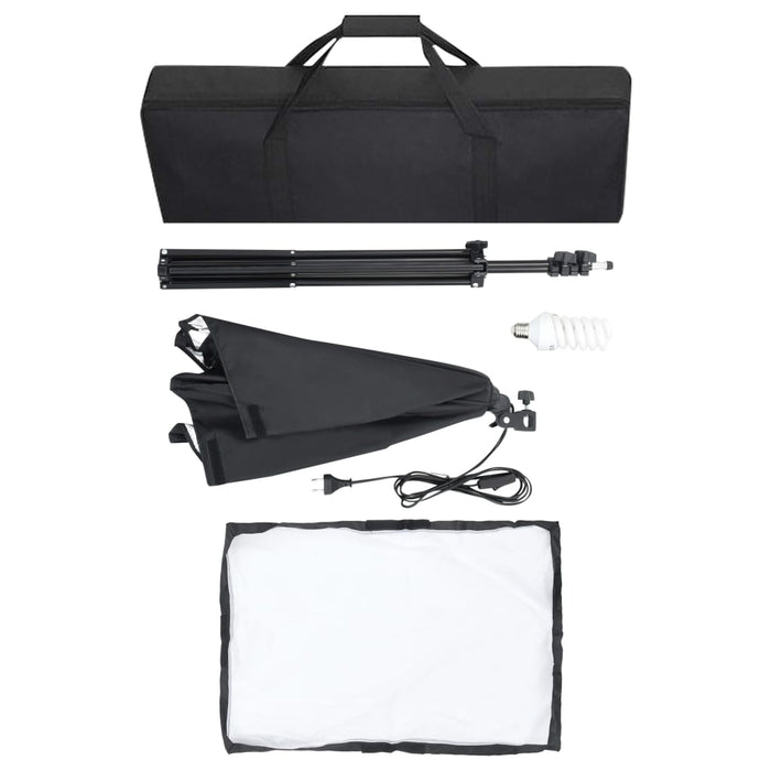 Kit studio foto cu lumini softbox și fundal WALTI