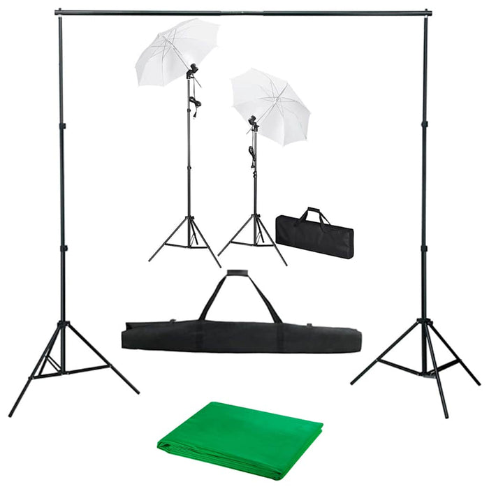 Kit studio foto cu fundal, lămpi și umbrele - WALTI WALTI