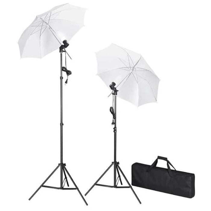 Kit studio foto cu fundal, lămpi și umbrele - WALTI WALTI