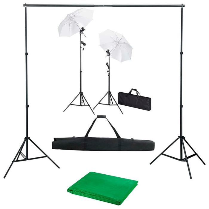 Kit studio foto cu fundal, lămpi și umbrele - WALTI WALTI
