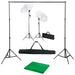Kit studio foto cu fundal, lămpi și umbrele - WALTI WALTI
