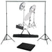 Kit studio foto cu set de lumini și fundal - WALTI WALTI
