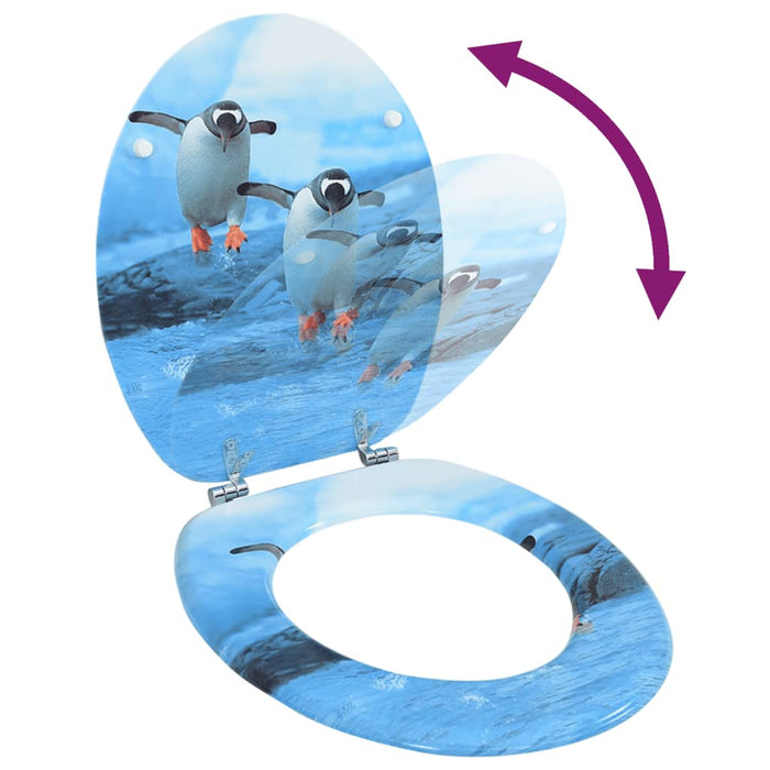 Capac WC, MDF, model pinguini - WALTI WALTI