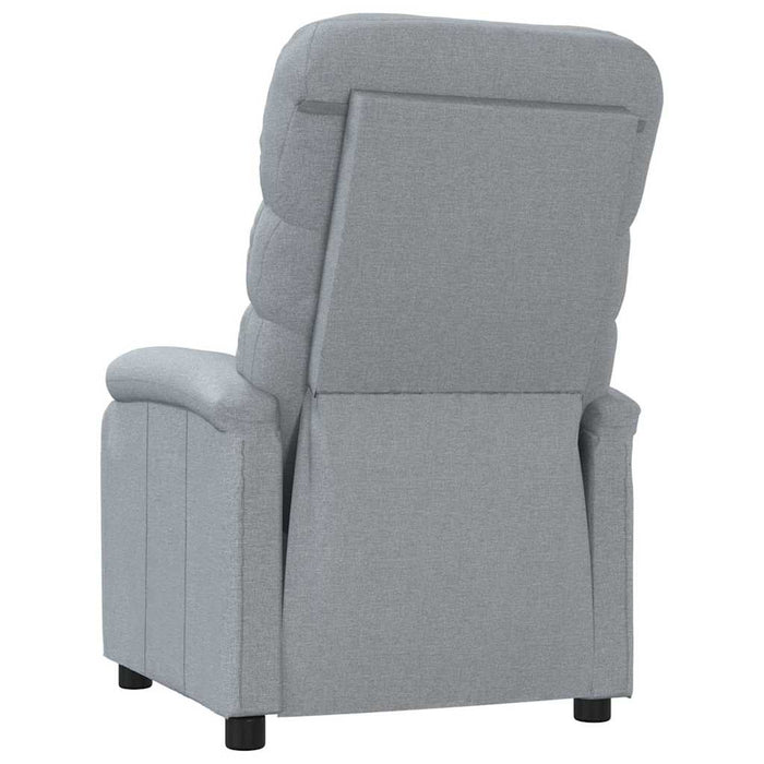 Fotoliu rabatabil, gri deschis, material textil WALTI