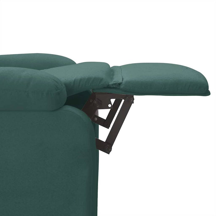 Fotoliu rabatabil, verde închis, material textil WALTI