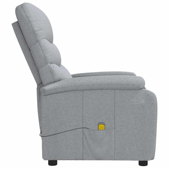 Fotoliu de masaj, gri deschis, material textil - WALTI WALTI
