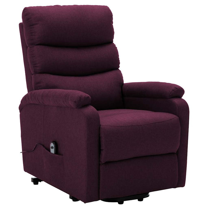 Fotoliu cu ridicare, violet, material textil WALTI