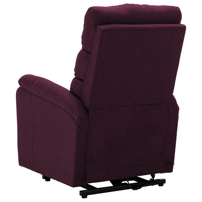 Fotoliu cu ridicare, violet, material textil WALTI
