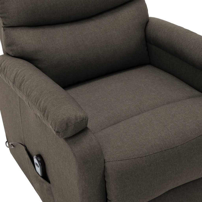 Fotoliu cu ridicare, gri taupe, material textil - WALTI WALTI