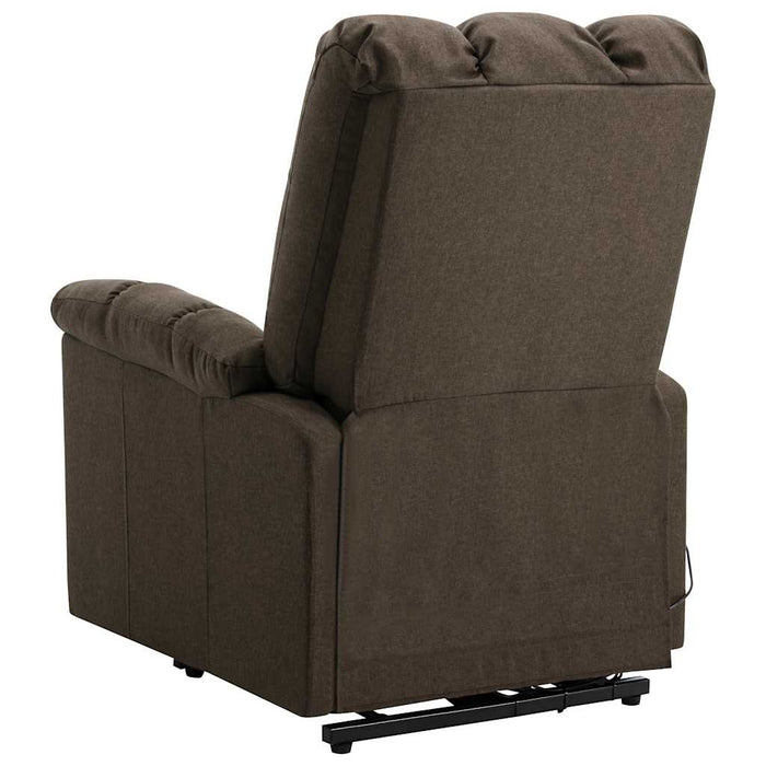 Fotoliu cu ridicare, maro, material textil WALTI