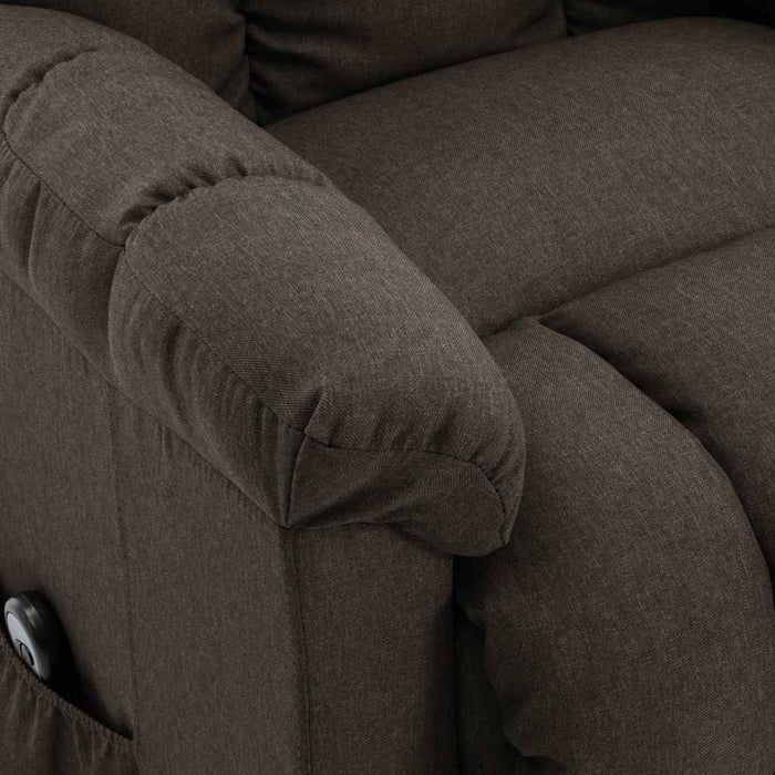 Fotoliu cu ridicare, maro, material textil WALTI