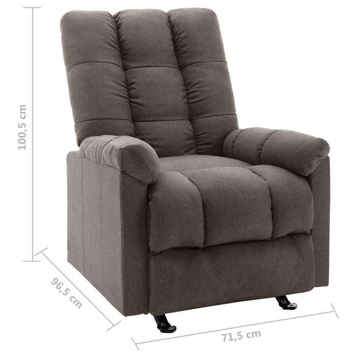 Fotoliu rabatabil, maro, material textil WALTI