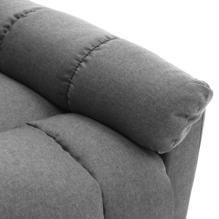 Fotoliu de masaj rabatabil, gri deschis, material textil - WALTI WALTI