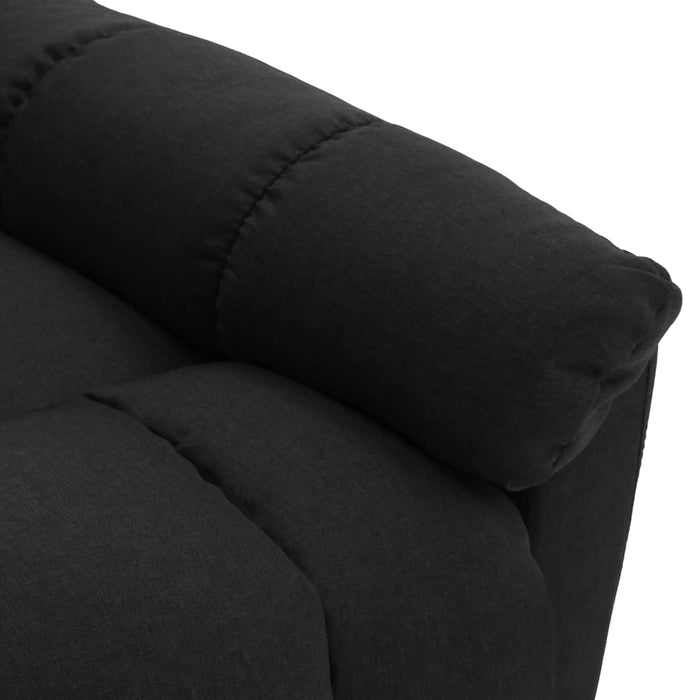 Fotoliu de masaj rabatabil, negru, material textil - WALTI WALTI