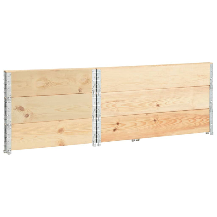 Straturi înălțate, 3 buc., 80 x 120 cm, lemn masiv de pin WALTI