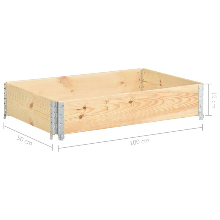 Strat înălțat, 50 x 100 cm, lemn masiv de pin - WALTI WALTI