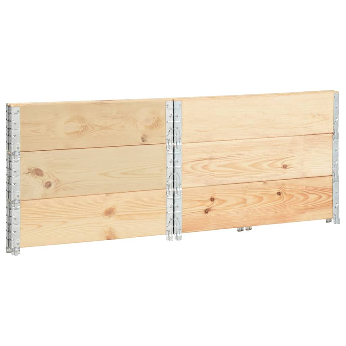 Straturi înălțate, 3 buc., 100 x 100 cm, lemn masiv de pin WALTI