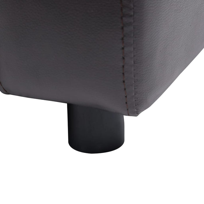 Canapea pentru câini, maro, 80 x 50 x 40 cm, piele ecologică - WALTI WALTI