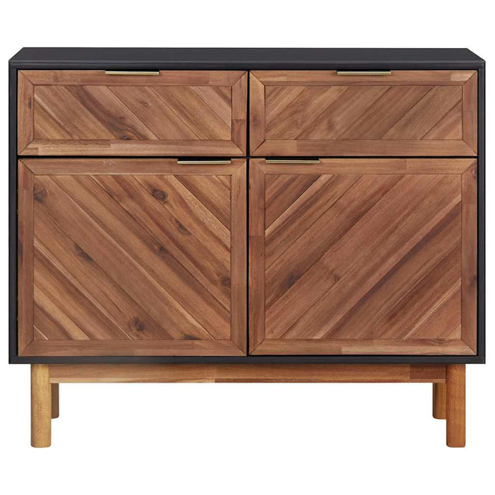 Dulap, 90 x 33,5 x 75 cm, lemn masiv de acacia și MDF WALTI