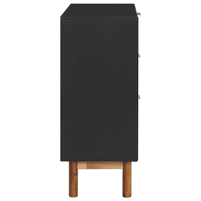 Dulap, 90 x 33,5 x 80 cm, lemn masiv de acacia și MDF WALTI