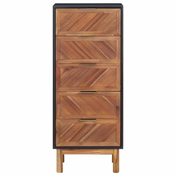 Dulap, 45 x 32 x 115 cm, lemn masiv de acacia și MDF WALTI