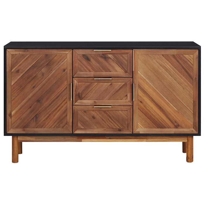 Dulap, 115 x 35 x 70 cm, lemn masiv de acacia și MDF WALTI