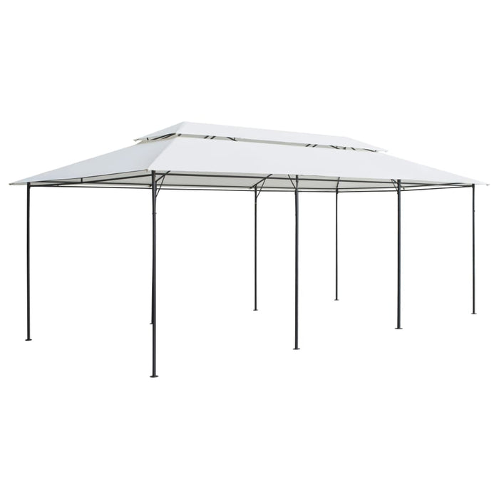 Pavilion cu perdele, alb, 600 x 298 x 270 cm, 180g/m² - WALTI WALTI