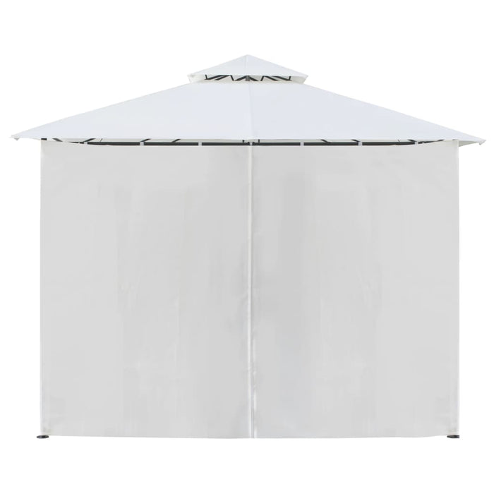 Pavilion cu perdele, alb, 600 x 298 x 270 cm, 180g/m² - WALTI WALTI