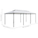 Pavilion cu perdele, alb, 600 x 298 x 270 cm, 180g/m² - WALTI WALTI