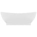 Chiuvetă lux cu preaplin, alb mat, 58,5x39 cm ceramică, oval - WALTI WALTI