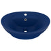 Chiuvetă lux preaplin albastru mat 58,5x39 cm ceramică oval - WALTI WALTI