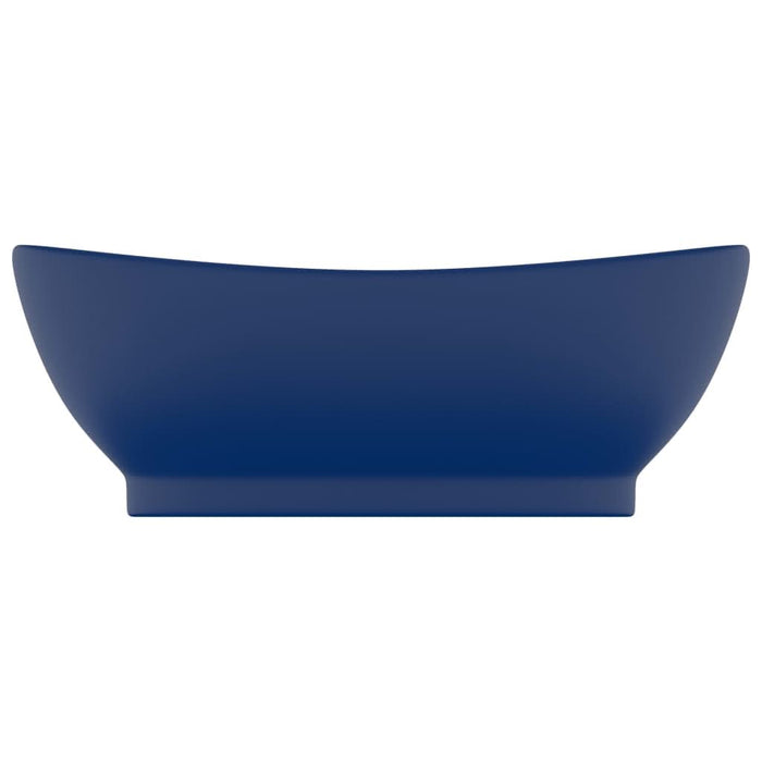 Chiuvetă lux preaplin albastru mat 58,5x39 cm ceramică oval - WALTI WALTI