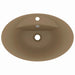 Chiuvetă lux cu preaplin, crem mat, 58,5x39 cm ceramică, oval - WALTI WALTI