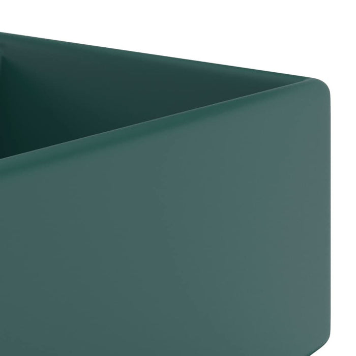 Chiuvetă lux preaplin verde închis mat 41x41 cm ceramică pătrat - WALTI WALTI