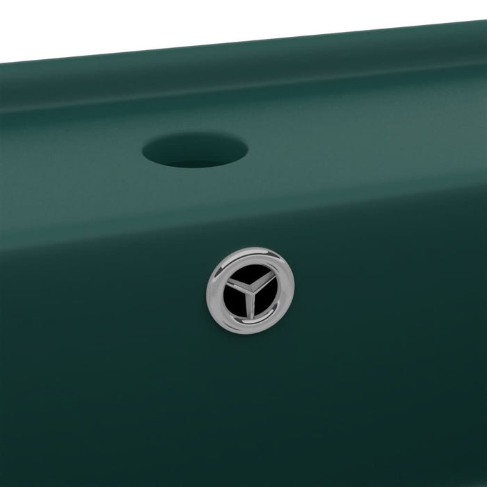 Chiuvetă lux preaplin verde închis mat 41x41 cm ceramică pătrat - WALTI WALTI