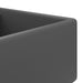 Chiuvetă lux cu preaplin gri închis mat 41x41cm ceramică pătrat - WALTI WALTI