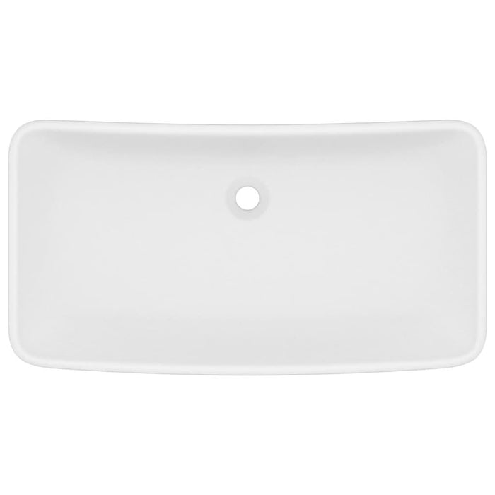 Chiuvetă dreptunghiulară de lux, alb mat, 71 x 38 cm, ceramică - WALTI WALTI