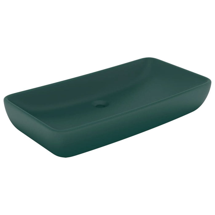 Chiuvetă dreptunghiulară de lux verde închis 71x38 cm ceramică - WALTI WALTI