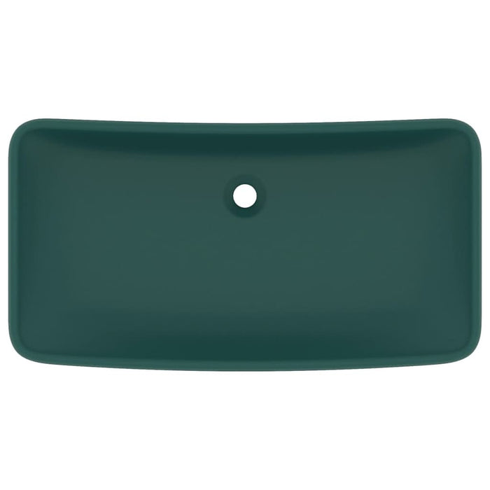 Chiuvetă dreptunghiulară de lux verde închis 71x38 cm ceramică - WALTI WALTI