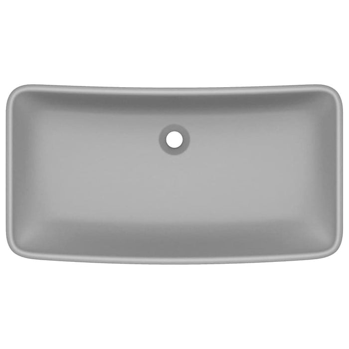 Chiuvetă dreptunghiulară lux gri deschis mat 71x38 cm ceramică - WALTI WALTI