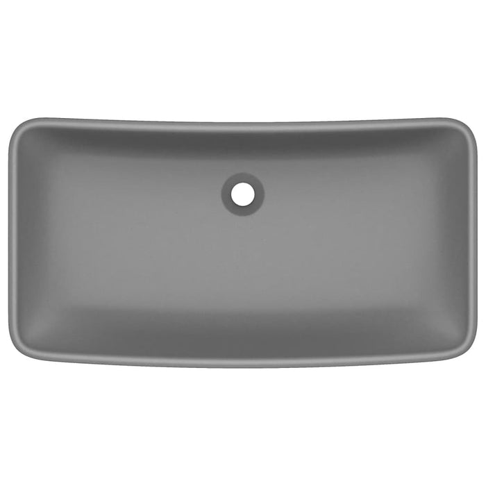 Chiuvetă de lux gri închis mat 71x38 cm ceramică dreptughiular - WALTI WALTI