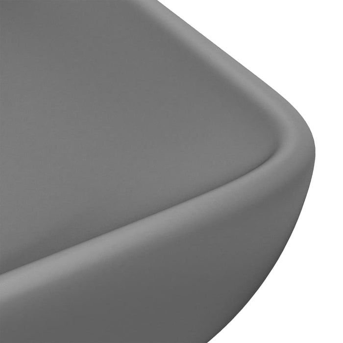 Chiuvetă de lux gri închis mat 71x38 cm ceramică dreptughiular - WALTI WALTI
