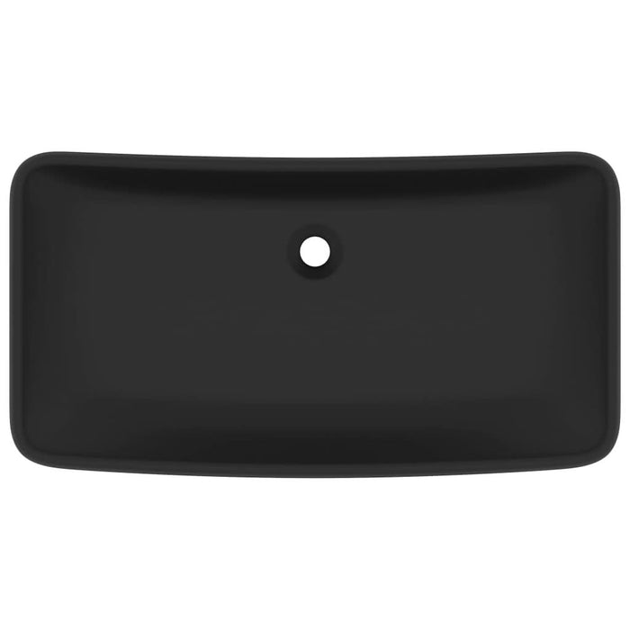 Chiuvetă dreptunghiulară de lux, negru mat, 71x38 cm, ceramică - WALTI WALTI