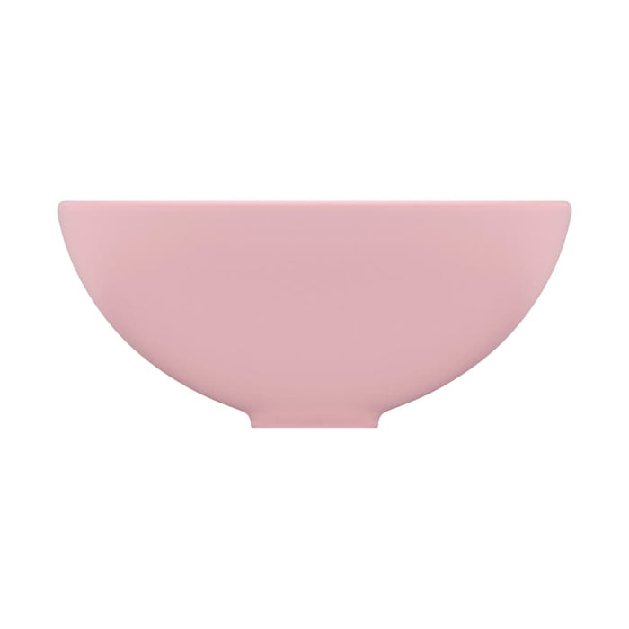 Chiuvetă baie lux, roz mat, 32,5x14 cm, ceramică, rotund - WALTI WALTI