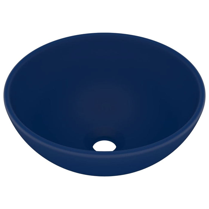 Chiuvetă baie lux albastru închis mat 32,5x14cm ceramică rotund - WALTI WALTI