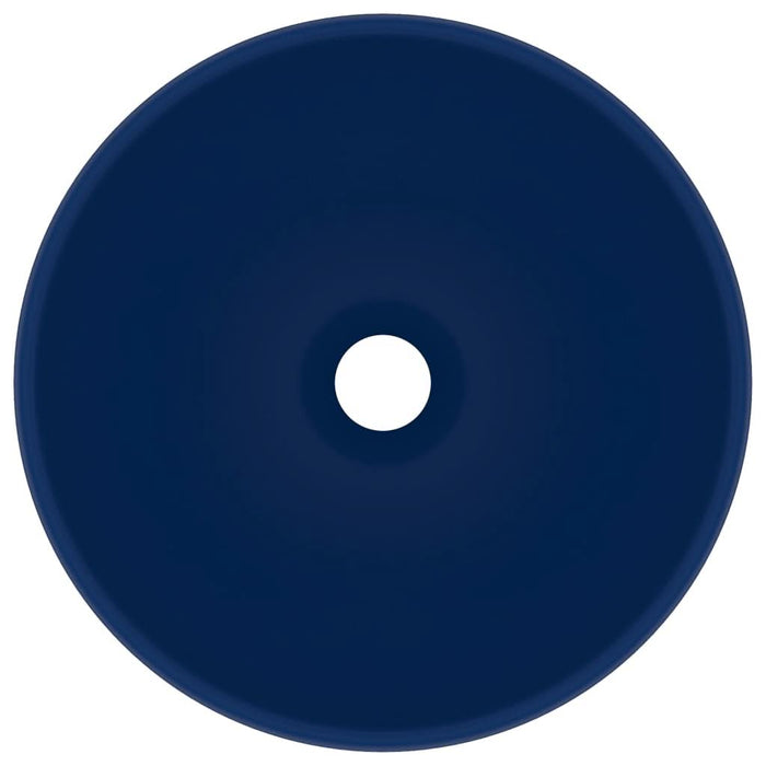 Chiuvetă baie lux albastru închis mat 32,5x14cm ceramică rotund - WALTI WALTI