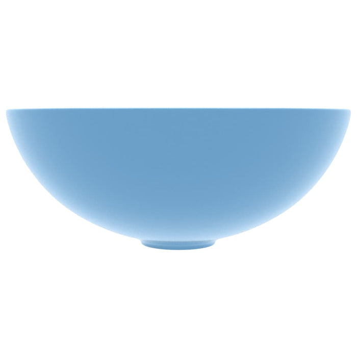 Chiuvetă pentru baie, albastru deschis, ceramică, rotund - WALTI WALTI