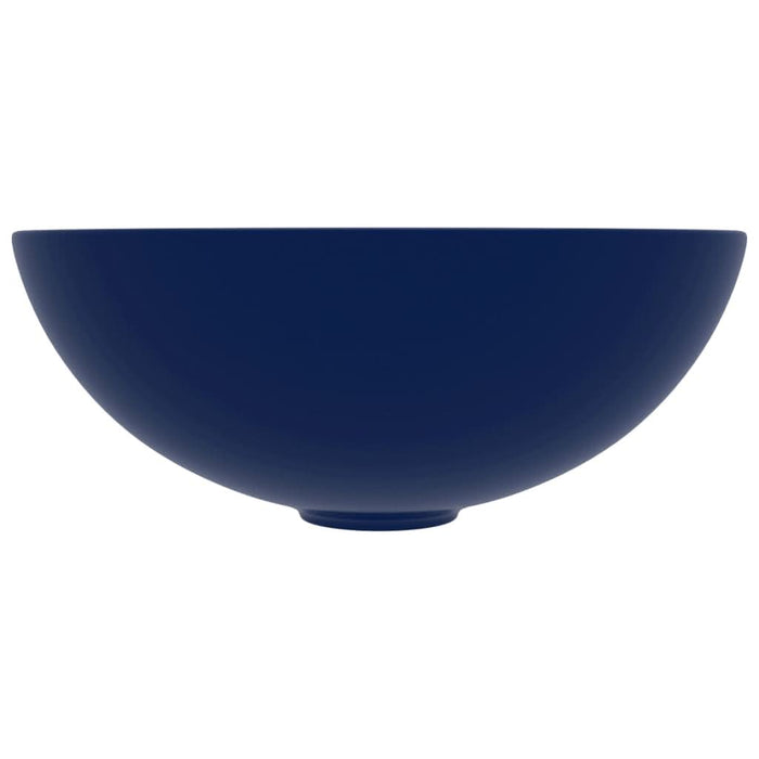 Chiuvetă de baie, albastru închis, ceramică, rotund - WALTI WALTI