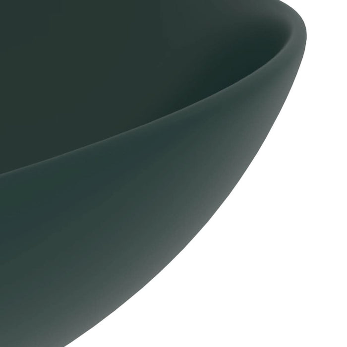 Chiuvetă de baie, verde închis, ceramică, rotund - WALTI WALTI
